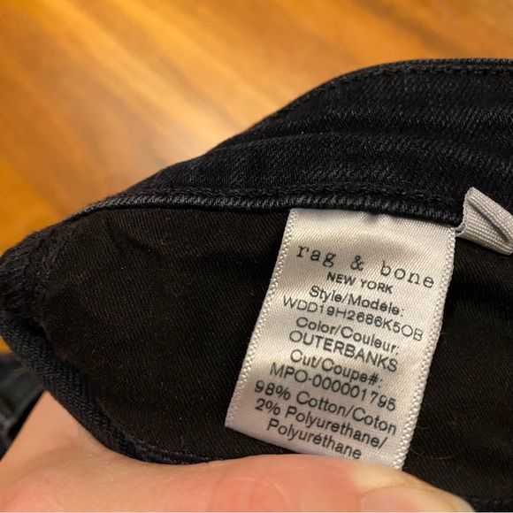 Rag & Bone Super High-Rise Skinny Jeans, Size 28, in Outerbanks - Picture 10 of 12
